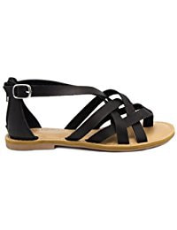 Rampage Women's Myra Strappy Woven Sandals Thong Toe with Buckle Price: 	$19.99